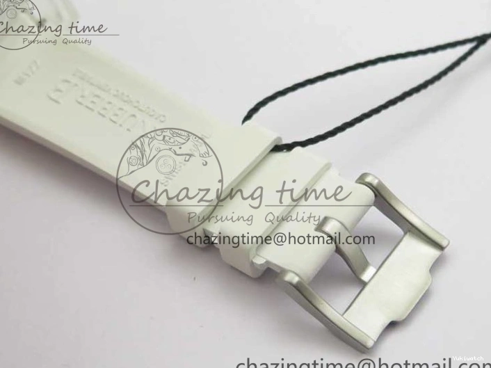 Best Phantomlab Edition 3AF White Dial Submariner VR3135 on Strap Rubber Blue Transparent Light 1109